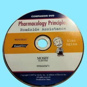 Elsevier Pharmacology Principles Roadside Assistance Companion Alan Agins DVD